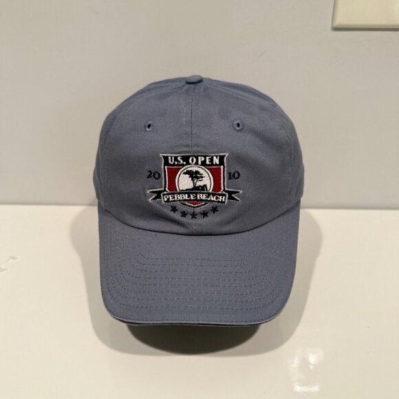 Golf 2010 US Open Pebble Beach USGA Member Gray Unisex Adult Strapback Hat - Picture 1 of 6